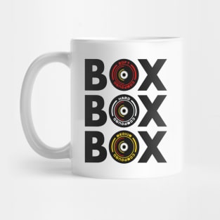 Box Box Box Infographic F1 Tyre Compound Design Mug